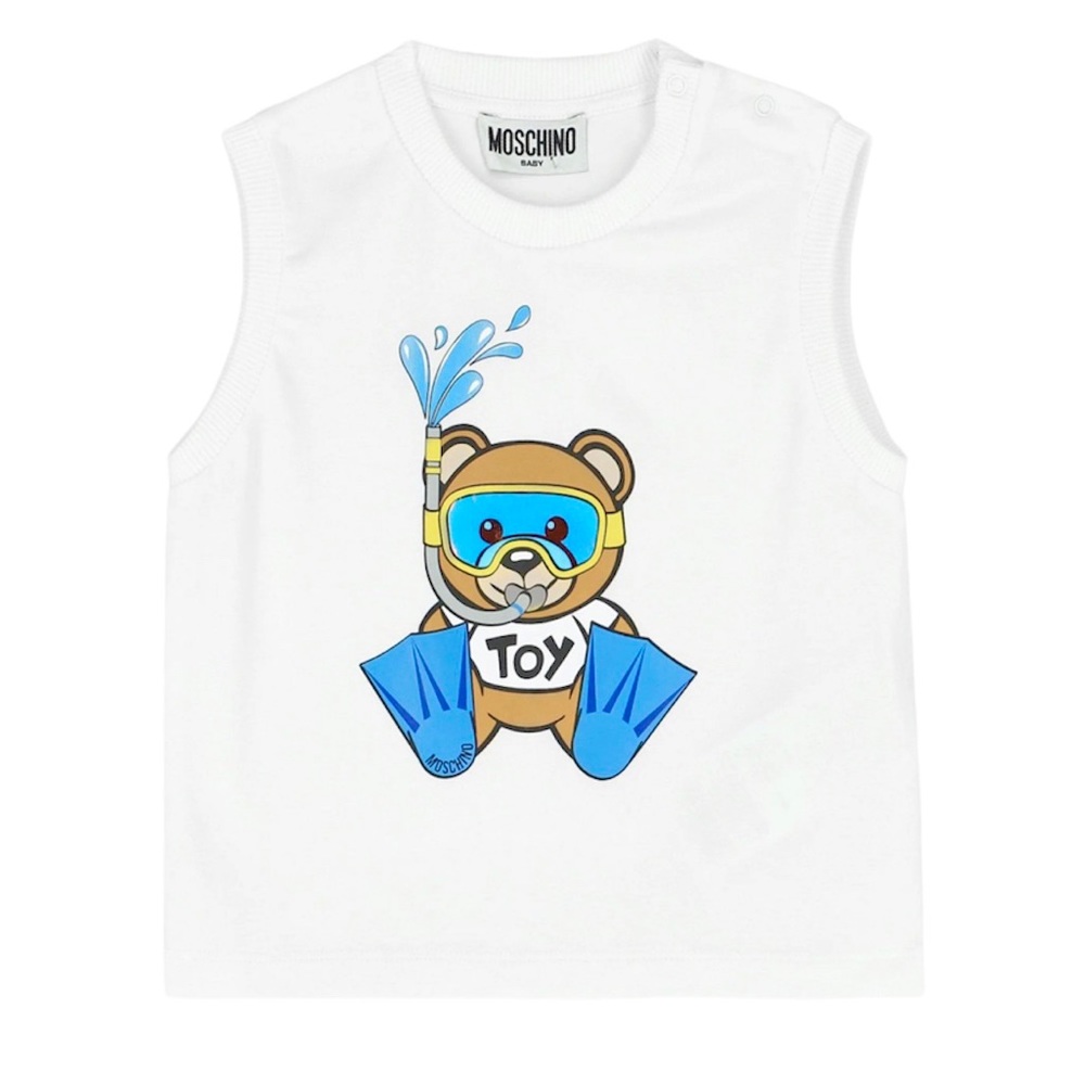MOSCHINO Baby Snorkel Teddy Top NEW Size 9-12M